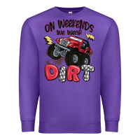 Purple on weekends we wear dirt Premium Sweatshirt - MaliasSmallBusiness