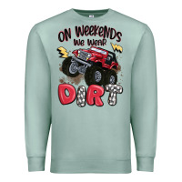 Seafoam on weekends we wear dirt Premium Sweatshirt - MaliasSmallBusiness