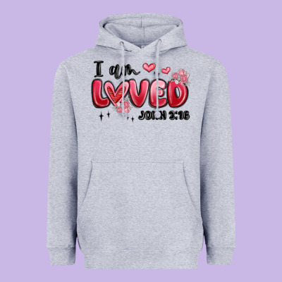 I Am Loved John 3 16 Heavyweight Hoodie Designed By Maliassmallbusiness