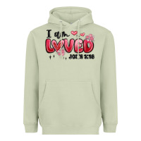 Matcha i am loved john 3 16 Heavyweight Hoodie - MaliasSmallBusiness
