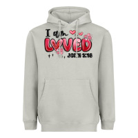Moon Dust i am loved john 3 16 Heavyweight Hoodie - MaliasSmallBusiness