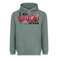 Sage i am loved john 3 16 Heavyweight Hoodie - MaliasSmallBusiness