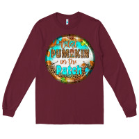 Burgundy cutest pumpkin İn the patch Long Sleeve Tee - BundleAndBundleShop