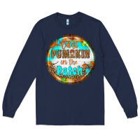 Navy cutest pumpkin İn the patch Long Sleeve Tee - BundleAndBundleShop