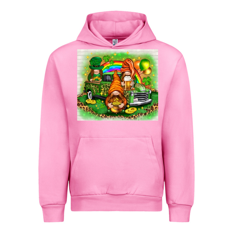 St Patricks Day Gnomies With Truck Urban Hoodie by NancyCooperArtShop | Teevron