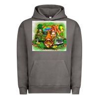 Pigment Tornado st patricks day gnomies with truck Urban Hoodie - NancyCooperArtShop