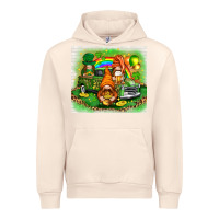 Sandshell st patricks day gnomies with truck Urban Hoodie - NancyCooperArtShop