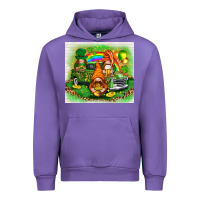 Tulip st patricks day gnomies with truck Urban Hoodie - NancyCooperArtShop