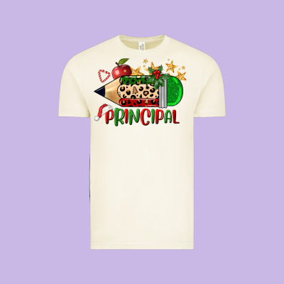 Christmas Principal Pencil Vintage Tee Designed By Fadigitalartstudio