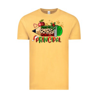 Vintage Mustard christmas principal pencil Vintage Tee - FaDigitalArtStudio