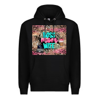 Black boss mom wife Premium Hoodie - LillyAllenDesigns