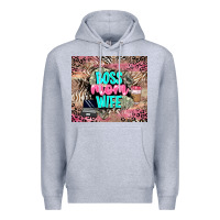 Heather Grey boss mom wife Premium Hoodie - LillyAllenDesigns
