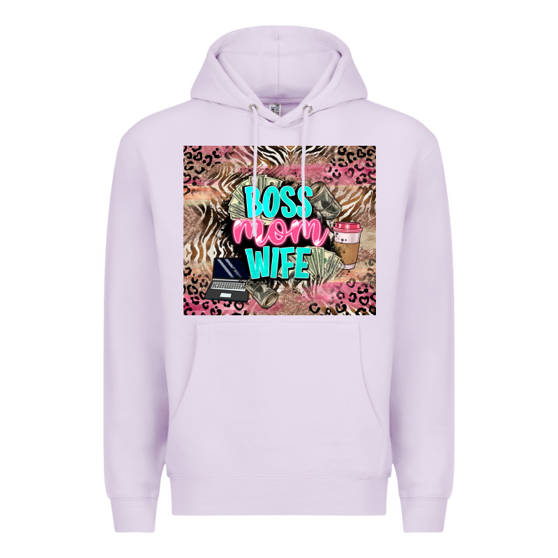 Boss Mom Wife Premium Hoodie by LillyAllenDesigns | Teevron