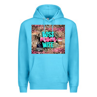 Ocean Blue boss mom wife Premium Hoodie - LillyAllenDesigns