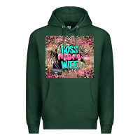 Sports Green boss mom wife Premium Hoodie - LillyAllenDesigns