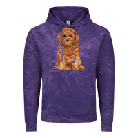 Cloud Purple toy poodle Vintage Hoodie - RanaPortraitStore
