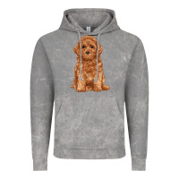 Cloud Rock toy poodle Vintage Hoodie - RanaPortraitStore