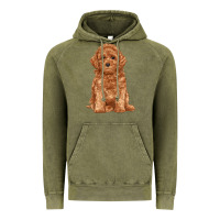 Vintage Olive toy poodle Vintage Hoodie - RanaPortraitStore