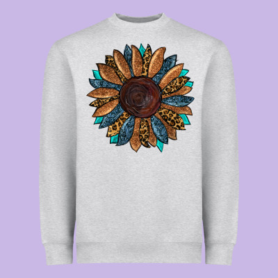 Fall Tooled Lather Leopard Heavyweight Sweatshirt Designed By Ranaportraitstore