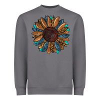 Storm fall tooled lather leopard Heavyweight Sweatshirt - RanaPortraitStore