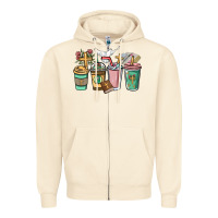 Sandshell faith coffee cups Zipper Hoodie - NancyCooperArtShop