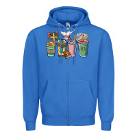 True Royal faith coffee cups Zipper Hoodie - NancyCooperArtShop