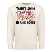 Sandshell there's some cupid's in this house Premium Sweatshirt - MaliasSmallBusiness