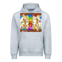 Heather Grey best teacher ever Urban Hoodie - NancyCooperArtShop