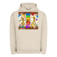 Pigment French Oak best teacher ever Urban Hoodie - NancyCooperArtShop