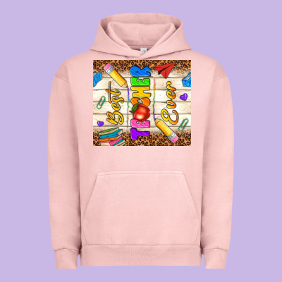 Best Teacher Ever Urban Hoodie Designed By Nancycooperartshop