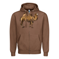 Chestnut Camel Zipper Hoodie - LillyAllenDesigns