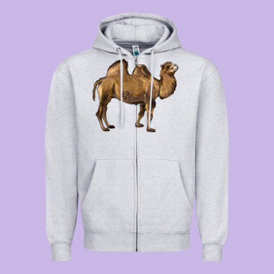 Camel Zipper Hoodie Designed By Lillyallendesigns