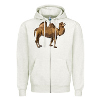 Oatmeal Heather Camel Zipper Hoodie - LillyAllenDesigns