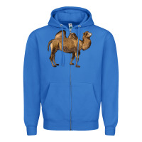 True Royal Camel Zipper Hoodie - LillyAllenDesigns