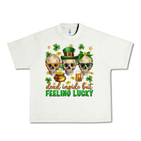 Pistachio Dead inside but feeling lucky st. patricks day Urban Heavy Tee - Neo Western