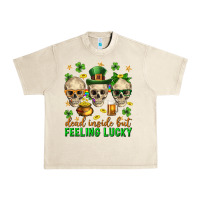Sandshell Dead inside but feeling lucky st. patricks day Urban Heavy Tee - Neo Western