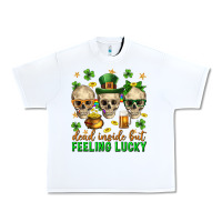 White Dead inside but feeling lucky st. patricks day Urban Heavy Tee - Neo Western