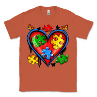 Copper autism heart Classic Tee - Artiststas