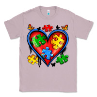 Lilac autism heart Classic Tee - Artiststas
