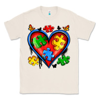 Natural autism heart Classic Tee - Artiststas