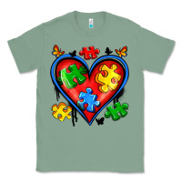 Sage autism heart Classic Tee - Artiststas