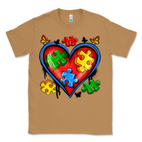 Toasted Coconut autism heart Classic Tee - Artiststas