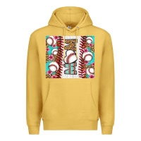 Antique Gold baseball mom Premium Hoodie - LillyAllenDesigns