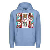 Colony Blue baseball mom Premium Hoodie - LillyAllenDesigns