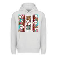Dove Grey baseball mom Premium Hoodie - LillyAllenDesigns
