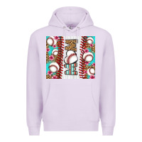 Lilac baseball mom Premium Hoodie - LillyAllenDesigns