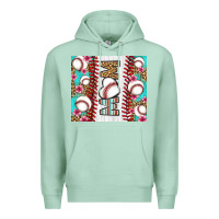 Seafoam baseball mom Premium Hoodie - LillyAllenDesigns