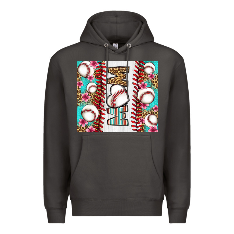 Baseball Mom Premium Hoodie by LillyAllenDesigns | Teevron
