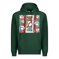 Sports Green baseball mom Premium Hoodie - LillyAllenDesigns