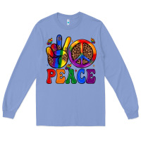 Colony Blue peace Long Sleeve Tee - JahusDesignShop